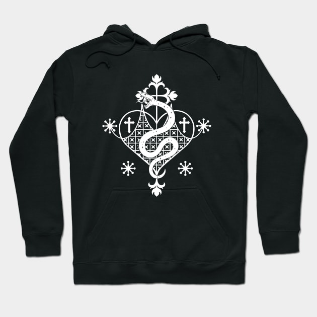 Marie Laveau Sigil Veve Voodoo Hoodoo Hoodie by OccultOmaStore